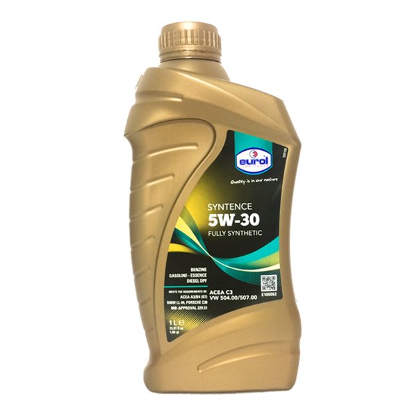 《EUROL》Syntence 5W-30 VW 504.00/507.00全合成機油1L(歐盟原裝進口) | 機油網購平台｜油大亨
